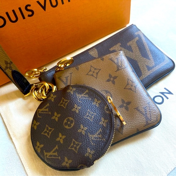 🔥Authentic LOUIS VUITTON Giant Trio Pouch - Picture 4 of 8